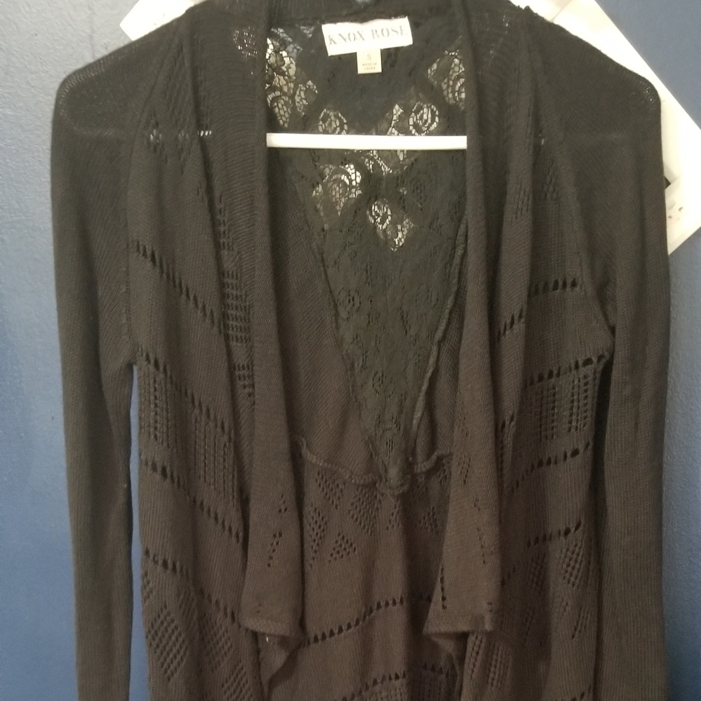 Black long sweater